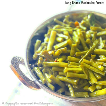 Long Beans Mezhukku Puratti