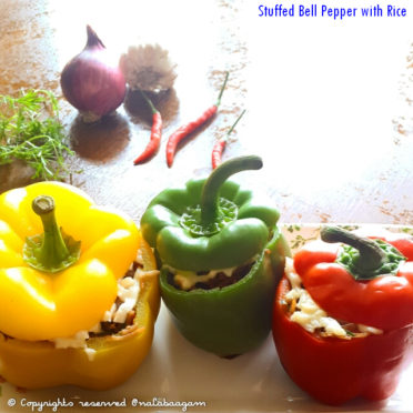 Stuffed Bell Pepper with Rice