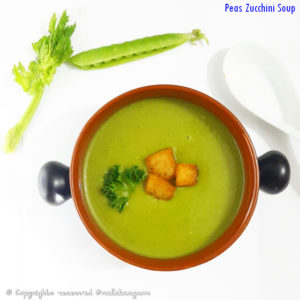 Peas Zucchini Soup