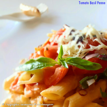 Tomato – Basil Penne with Onion n Garlic