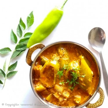 Banana Peppers and Potato with Coconut Milk