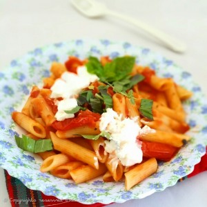 Penne Rigate with Roasted Tomato