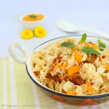 Baked Rice with Butternut Squash