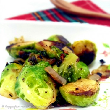 Pan fried Brussels Sprouts