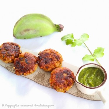 Raw Banana Tikki