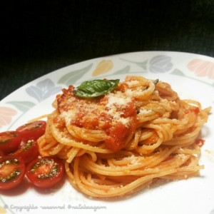 Tomato n Basil Spaghetti Pasta