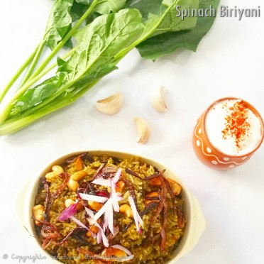 Spinach Biriyani