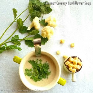 Coconut Creamy Cauliflower Soup