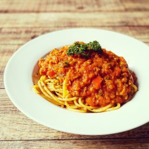 Lentil Bolognese Spaghetti Pasta