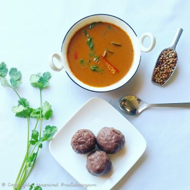 Bassaru Palya with Ragi Mudde