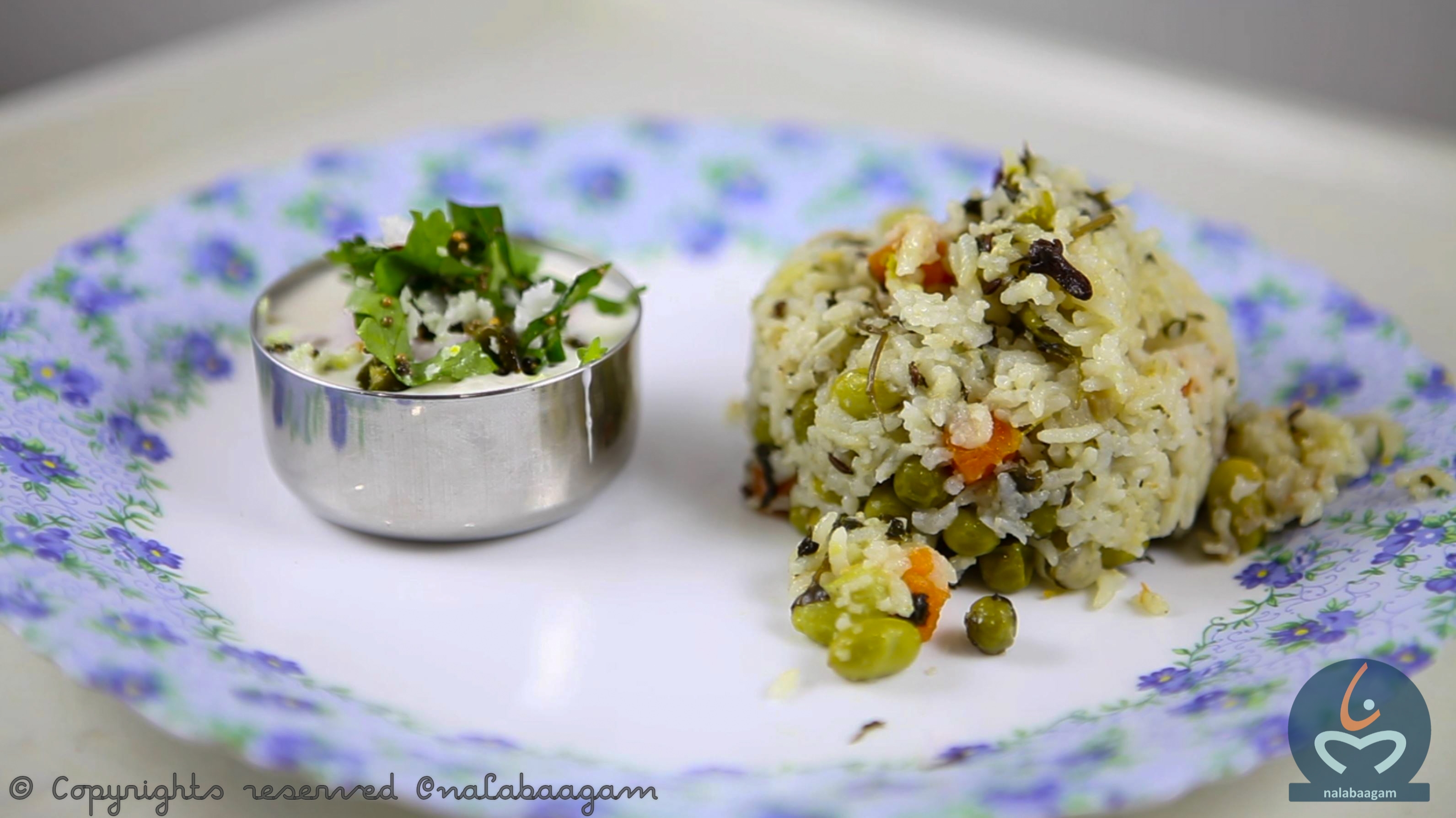Mint Pulav with Coconut Milk